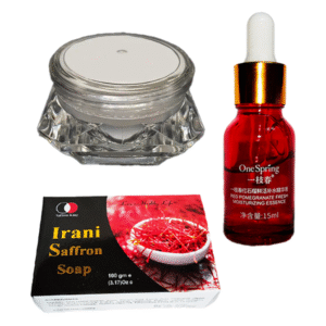 Saffron নাইট ক্রিম + One Spring সিরাম + ১ পিস Iranian saffron soap - i1sn1ros1