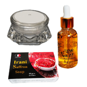 Saffron নাইট ক্রিম + OSUFI ছোট সিরাম + ১ পিস Iranian saffron soap - i1sn1sos1