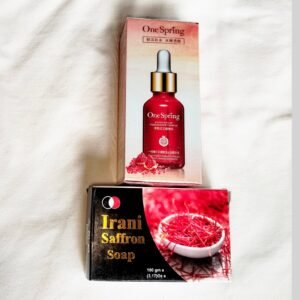 One Spring সিরাম + ১ পিস Iranian saffron soap - i1ros1